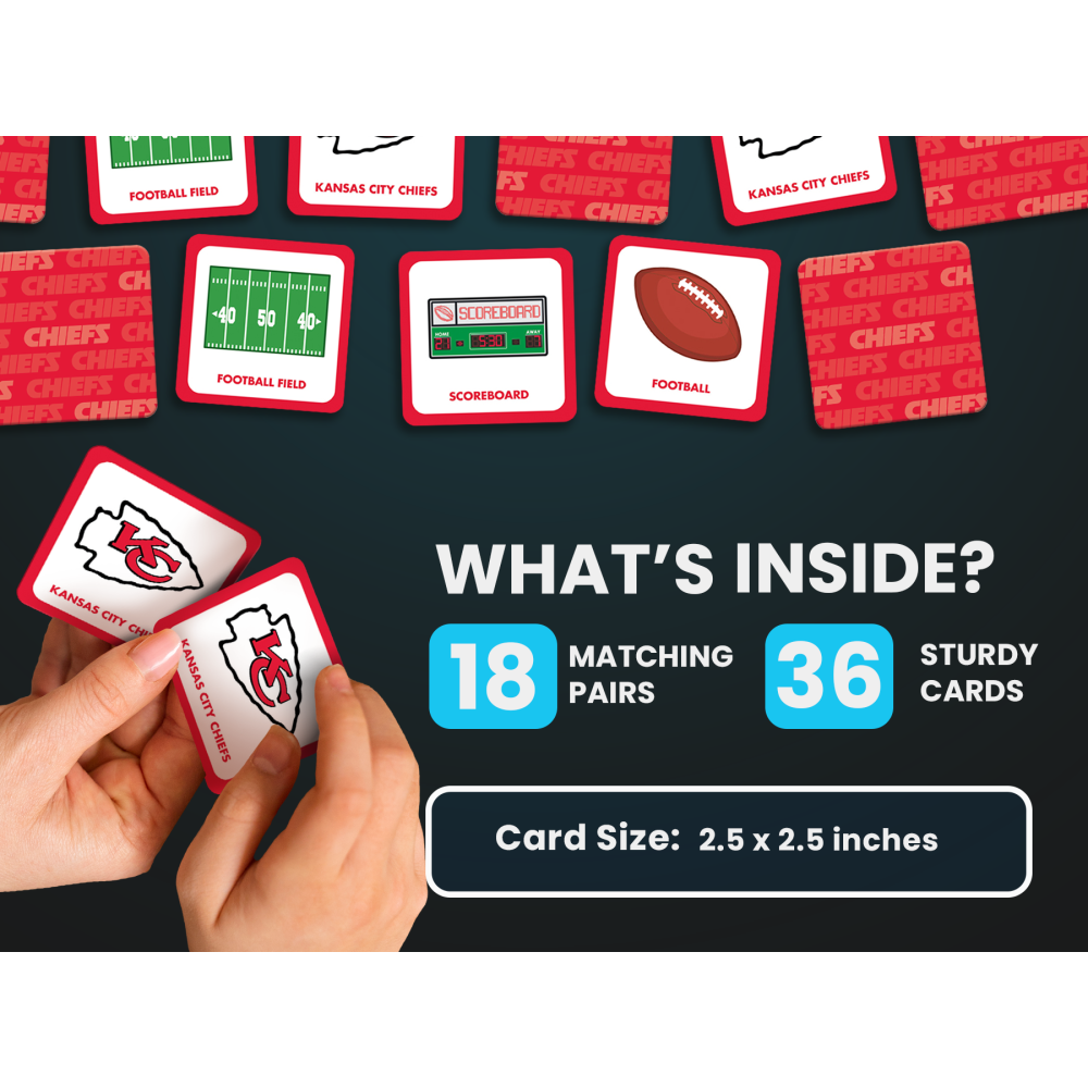 Kansas City Chiefs Matching Game: Test Your Team Spirit! - Sports Gifts, Sports Memorabilia, Sports Collectibles, Fan Shop