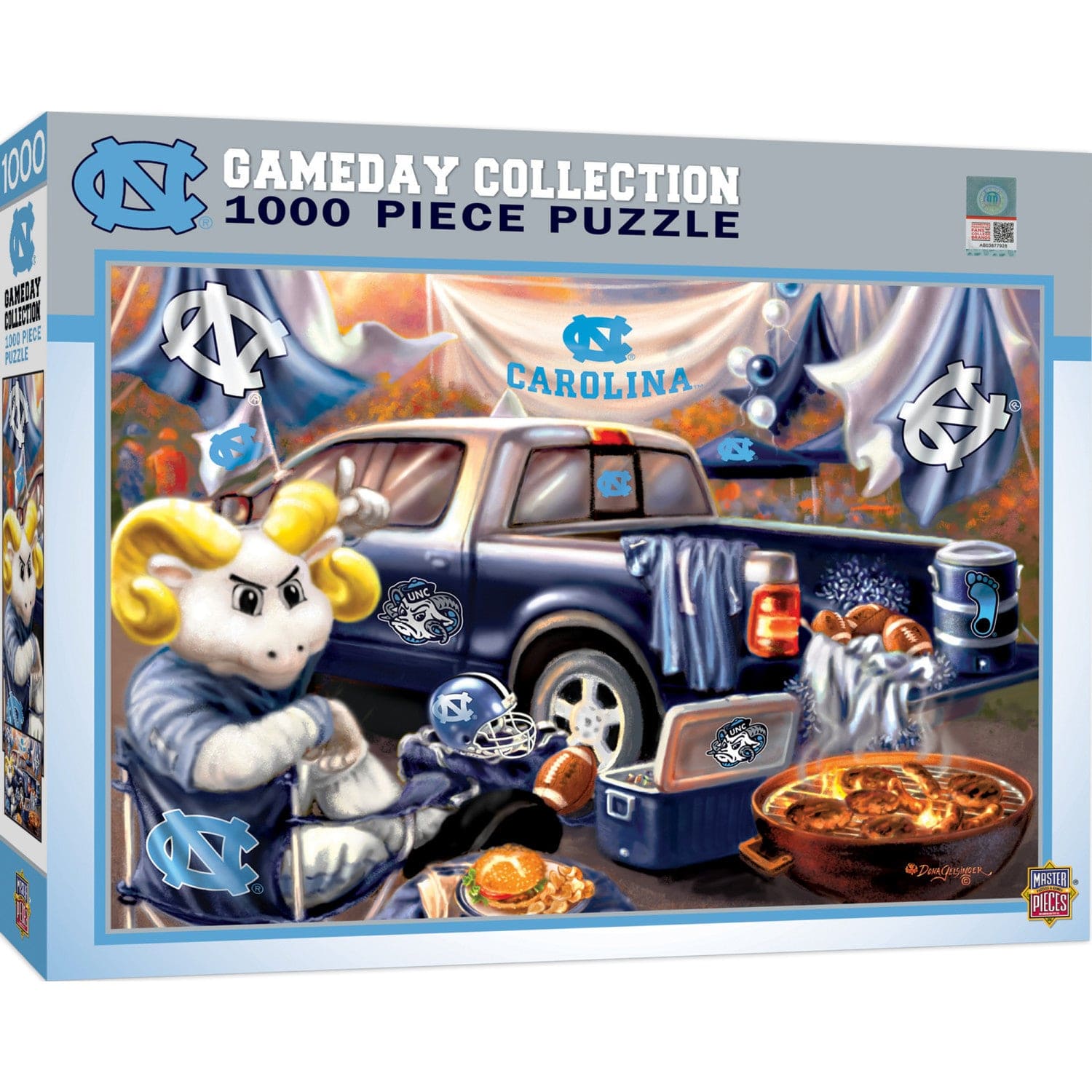 UNC Tar Heels Gameday 1000 Piece Jigsaw Puzzle - Sports Gifts, Sports Memorabilia, Sports Collectibles, Fan Shop
