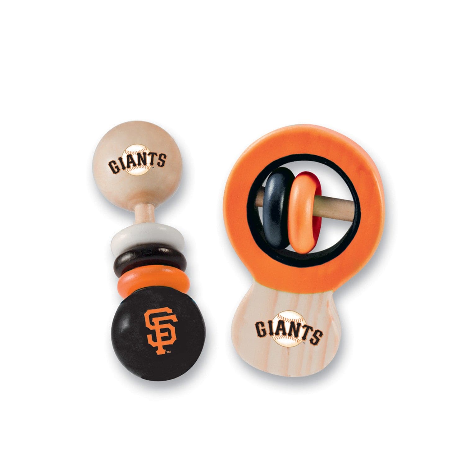 San Francisco Giants Baby Rattles 2-Pack - Sports Gifts, Sports Memorabilia, Sports Collectibles, Fan Shop