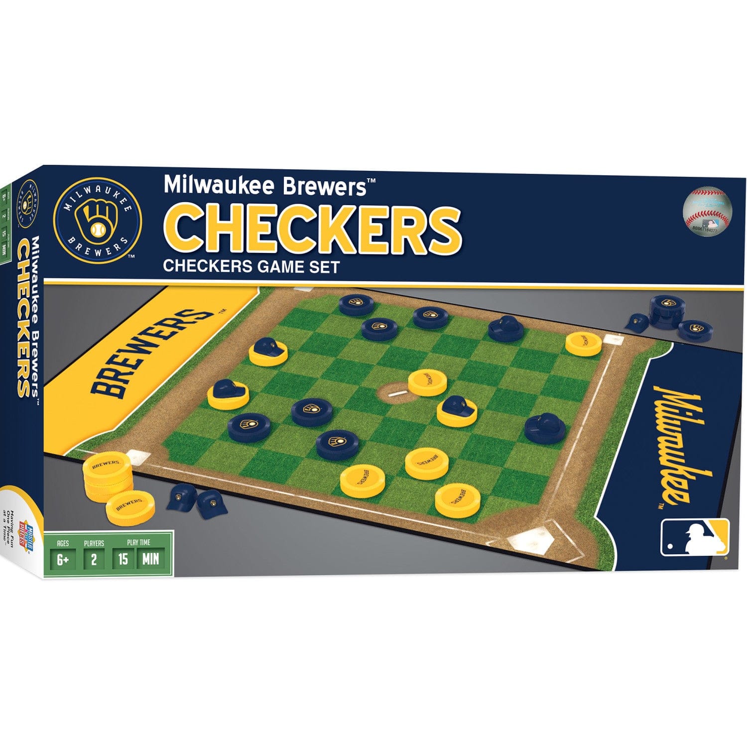 Milwaukee Brewers Checkers Game - Sports Gifts, Sports Memorabilia, Sports Collectibles, Fan Shop