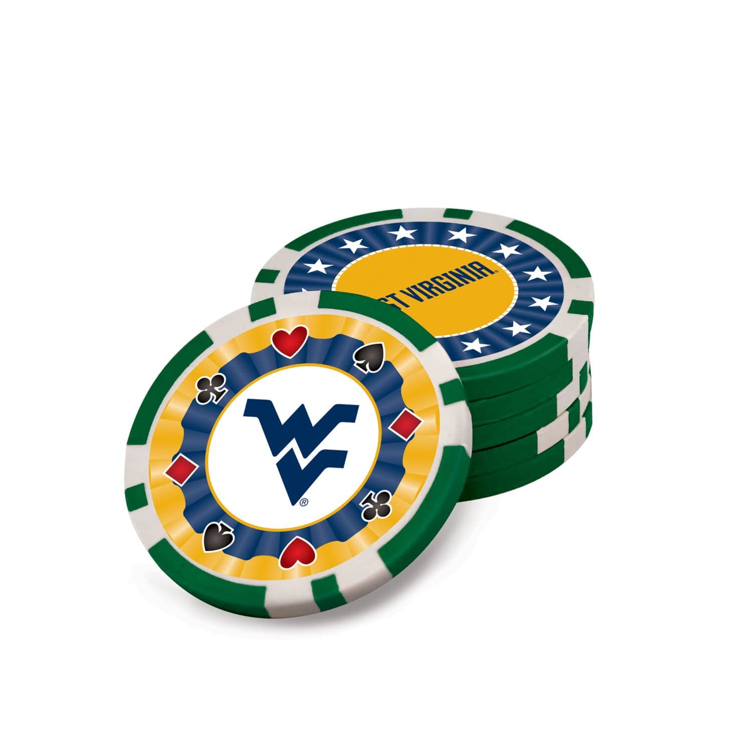West Virginia Mountaineers 300 Piece Poker Set - Ultimate Fan Edition