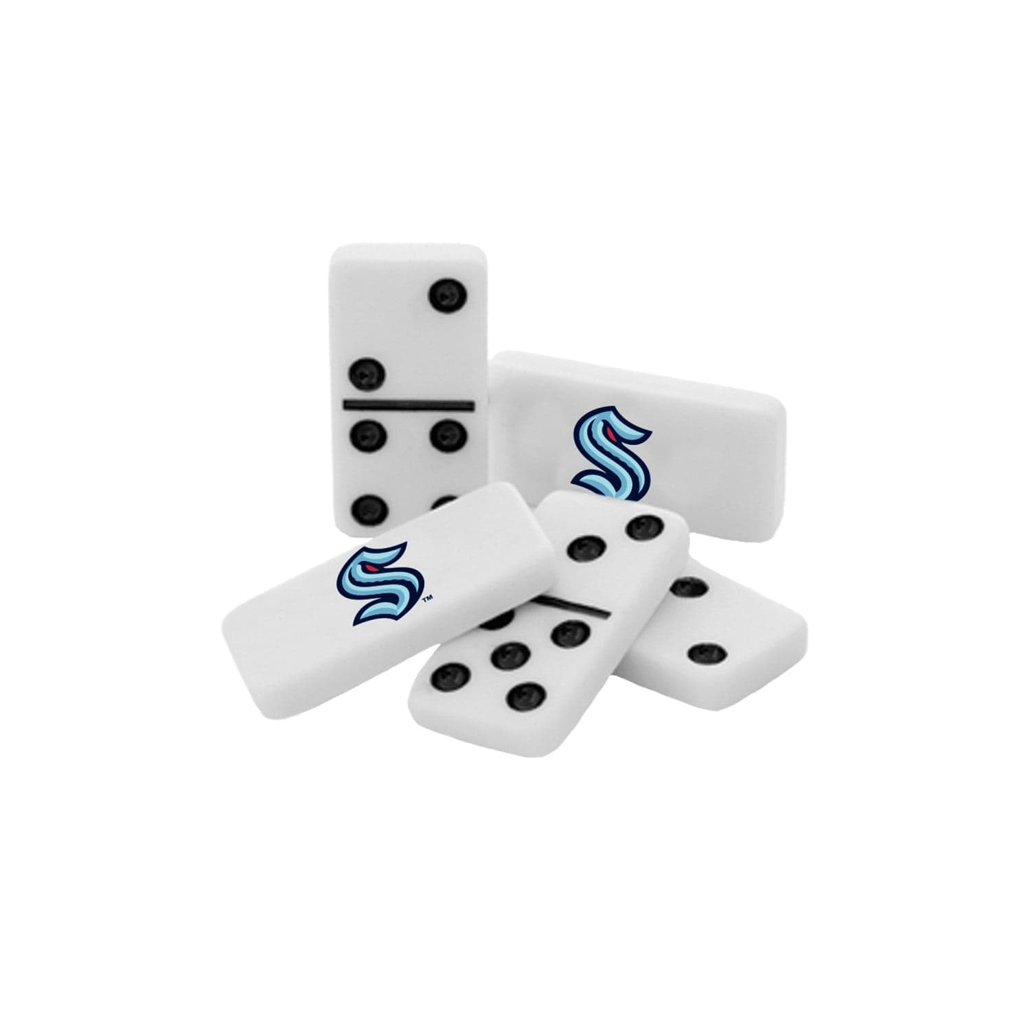 Seattle Kraken Dominoes: Game Night with a Splash of Team Spirit - Sports Gifts, Sports Memorabilia, Sports Collectibles, Fan Shop