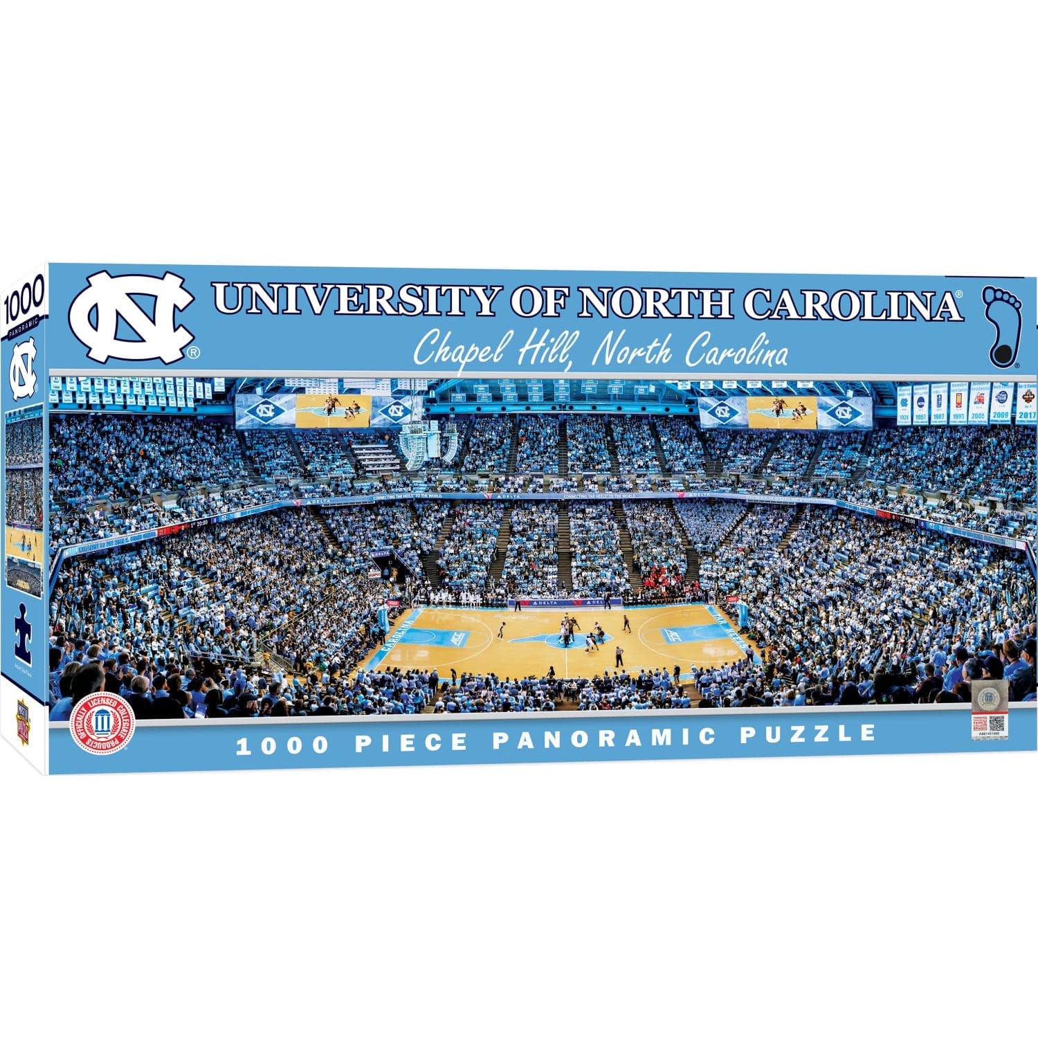 UNC Tar Heels 1000 Piece Panoramic Jigsaw Puzzle - Sports Gifts, Sports Memorabilia, Sports Collectibles, Fan Shop