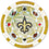 New Orleans Saints 20 Piece Poker Chip Set - Sports Gifts, Sports Memorabilia, Sports Collectibles, Fan Shop