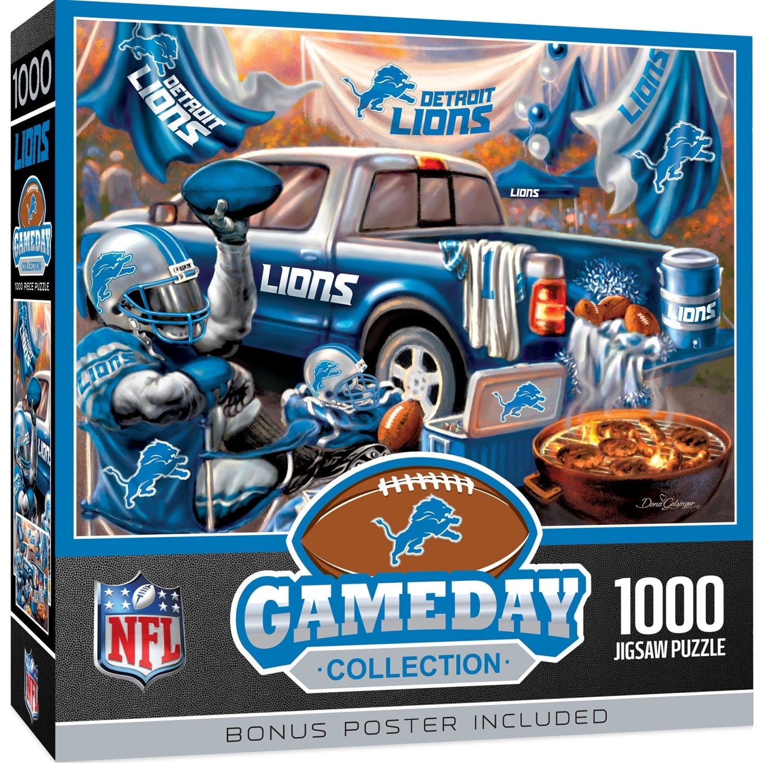 Detroit Lions Gameday 1000 Piece Jigsaw Puzzle