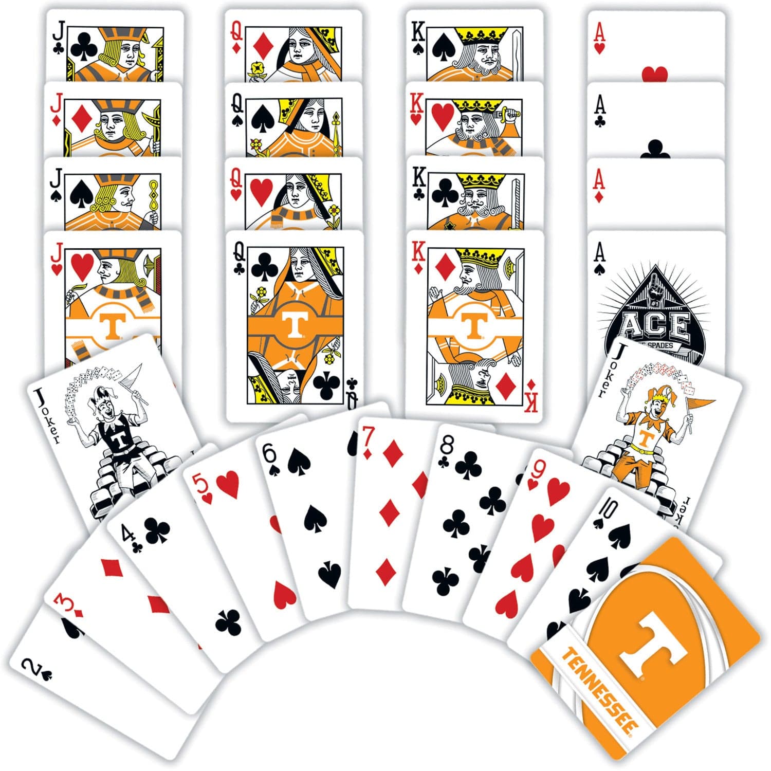Tennessee Volunteers 54-Card Playing Deck - Sports Gifts, Sports Memorabilia, Sports Collectibles, Fan Shop
