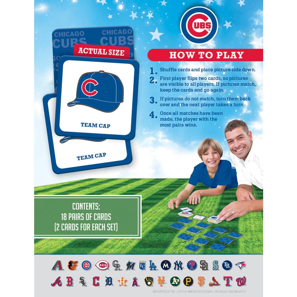Chicago Cubs Memory Match Game