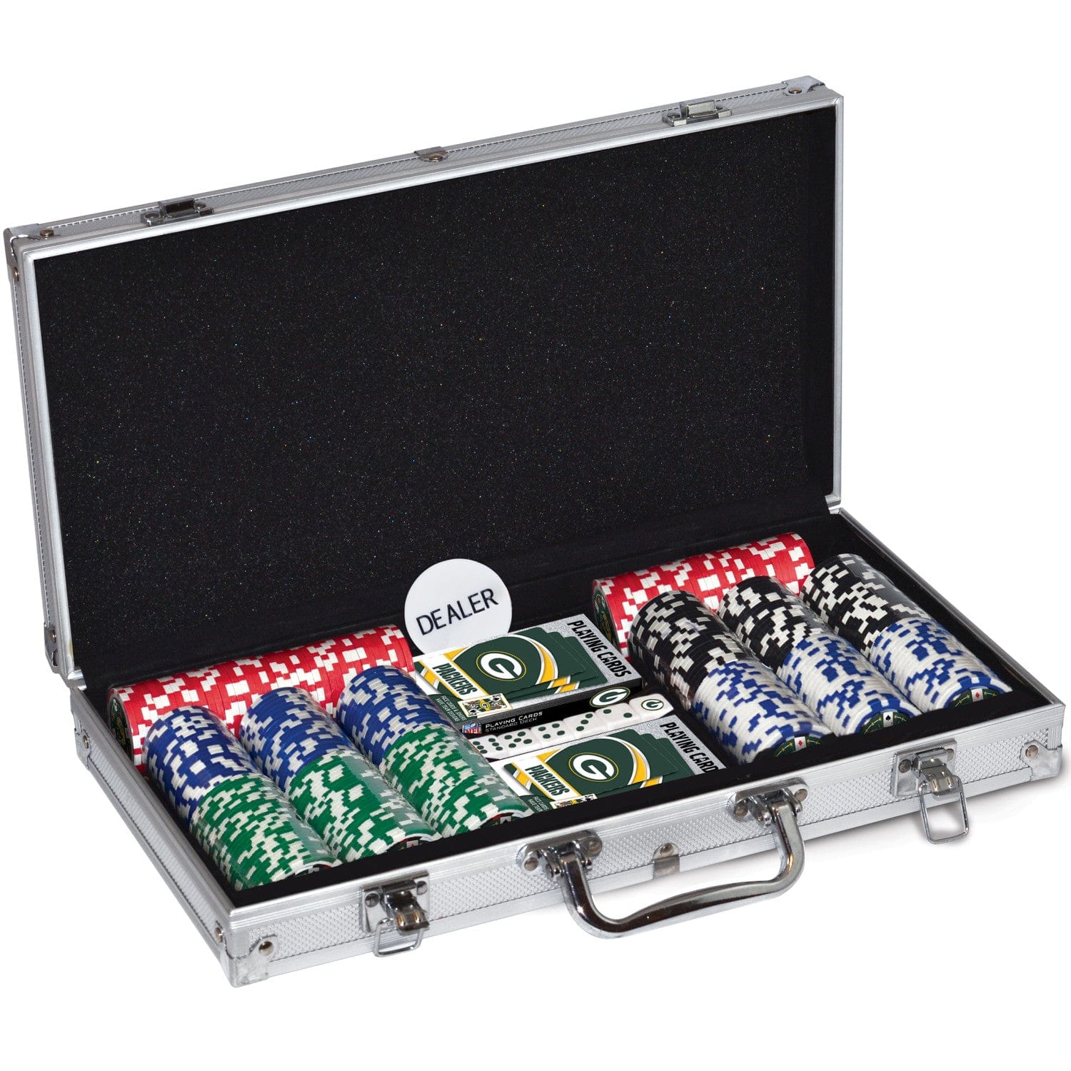 Green Bay Packers 300 Piece Poker Set - Sports Gifts, Sports Memorabilia, Sports Collectibles, Fan Shop