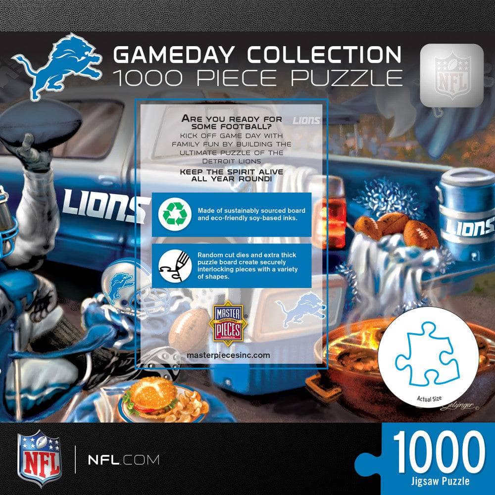 Detroit Lions Gameday 1000 Piece Jigsaw Puzzle