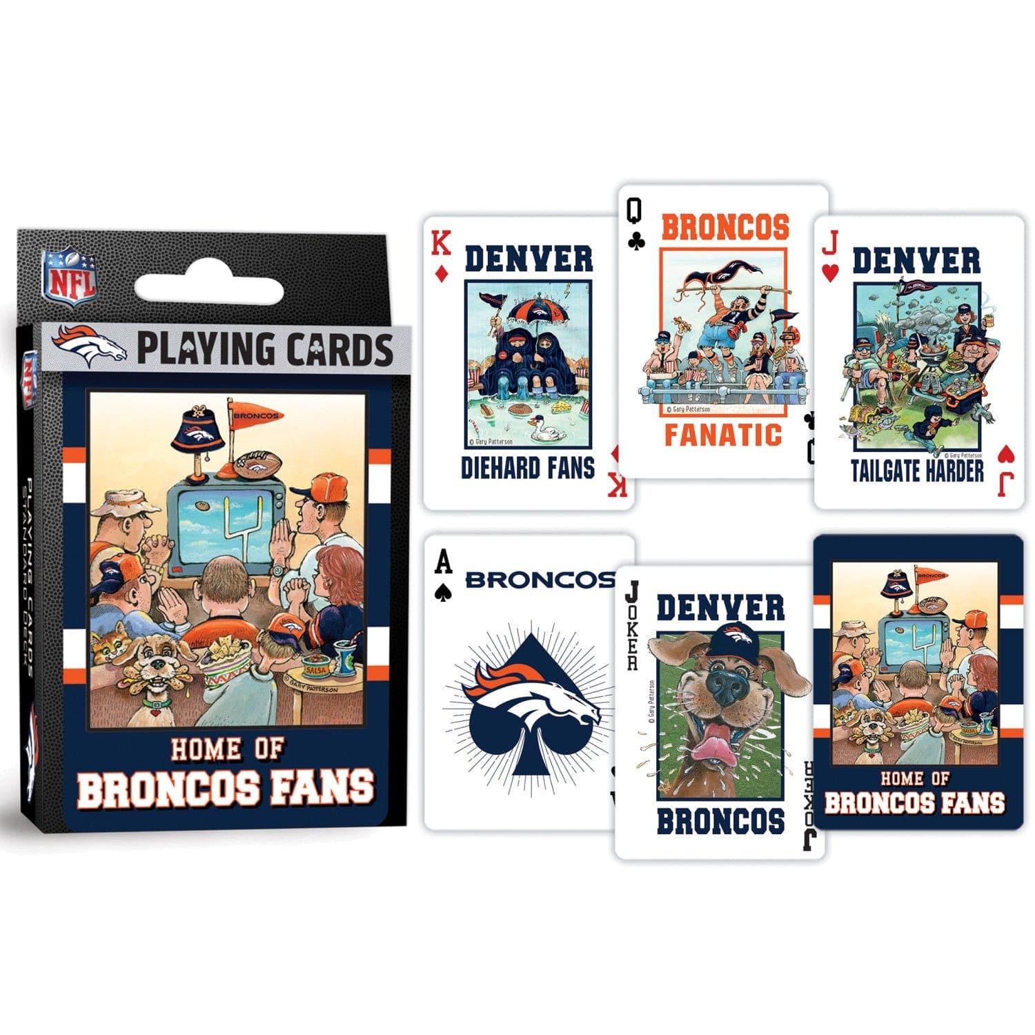 Denver Broncos Fan Deck Playing Cards - 54 Card Deck