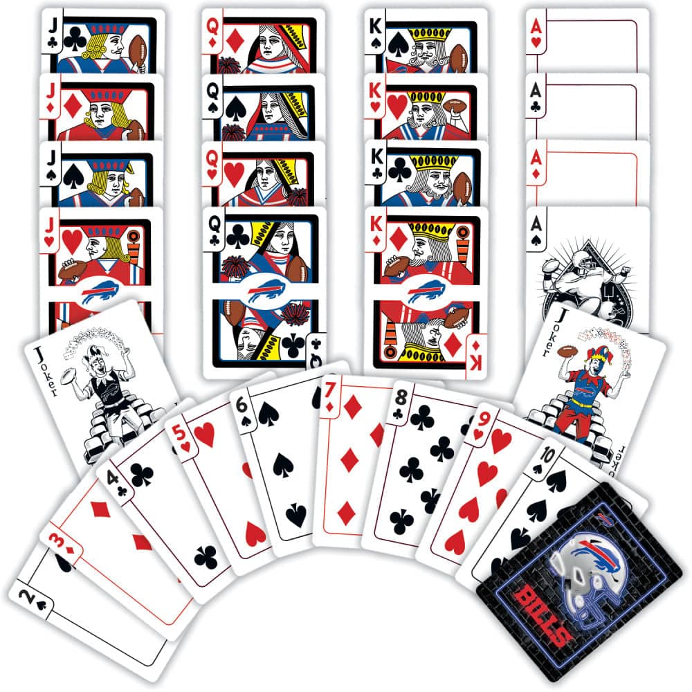 Buffalo Bills Neon Playing Cards - 54 Card Deck