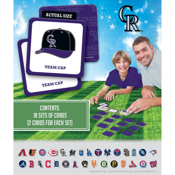 Colorado Rockies Matching Game - 757 Sports Collectibles