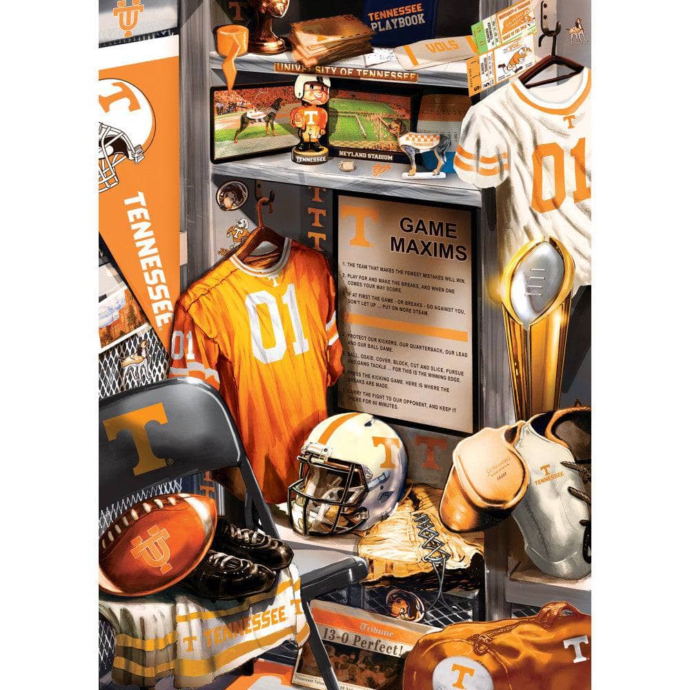 Tennessee Volunteers Locker Room 500-Piece Jigsaw Puzzle - Sports Gifts, Sports Memorabilia, Sports Collectibles, Fan Shop