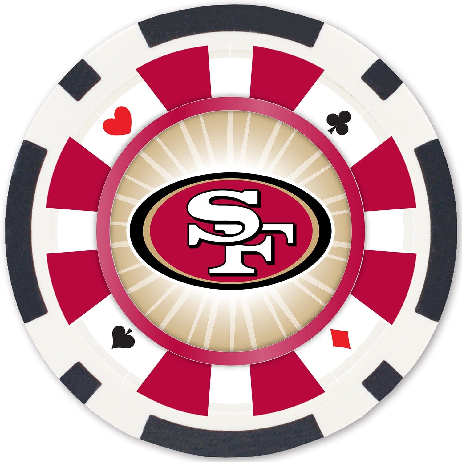 San Francisco 49ers 100 Piece Poker Chip Set