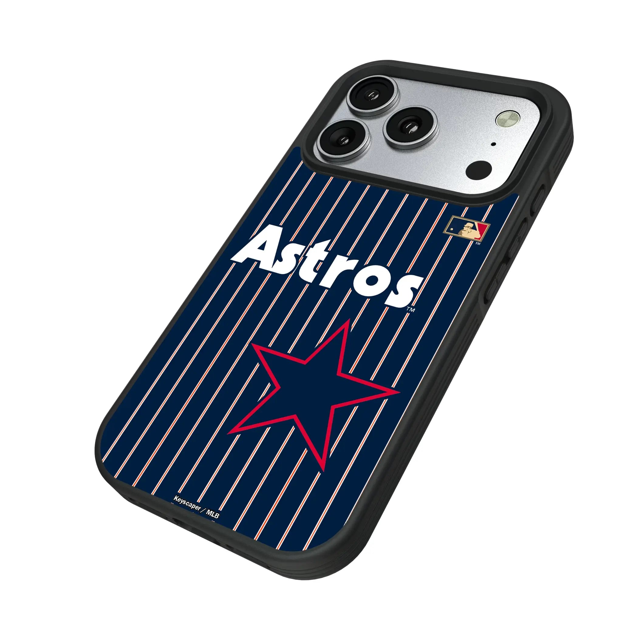 Houston Astros 1975-1981 - Cooperstown Collection Pinstripe Bump Phone Case