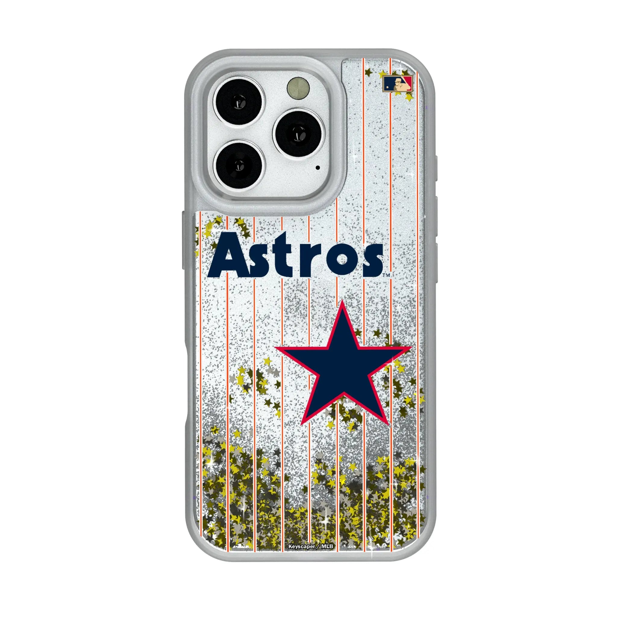 Houston Astros 1975-1981 - Cooperstown Collection Pinstripe Glitter Phone Case