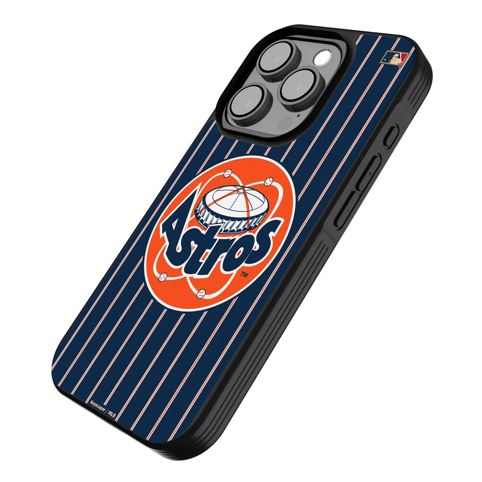 Houston Astros 1977-1993 - Cooperstown Collection Pinstripe Bump Phone Case