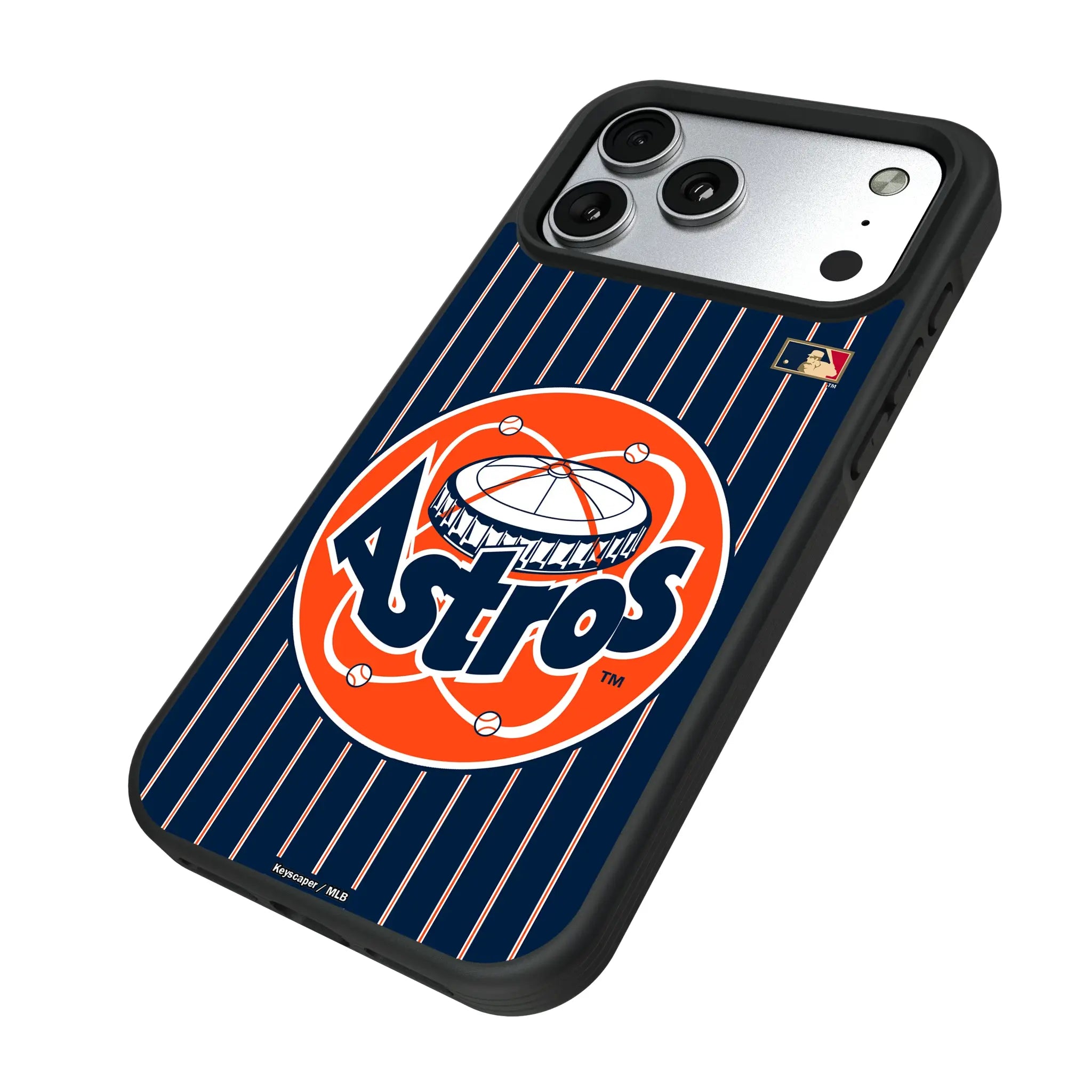 Houston Astros 1977-1993 - Cooperstown Collection Pinstripe Bump Phone Case