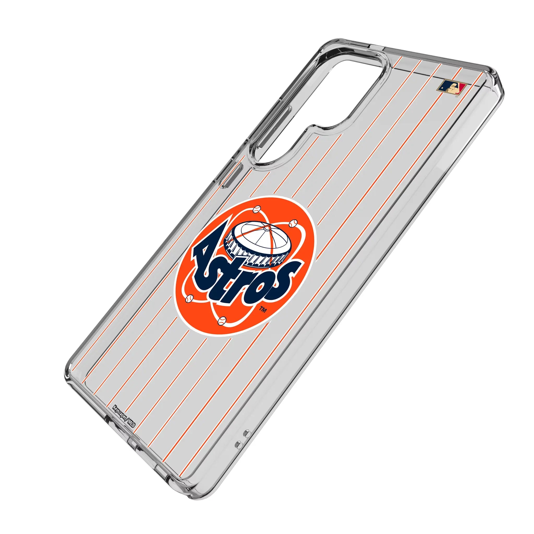 Houston Astros 1977-1993 - Cooperstown Collection Pinstripe Clear Phone Case for Samsung Galaxy