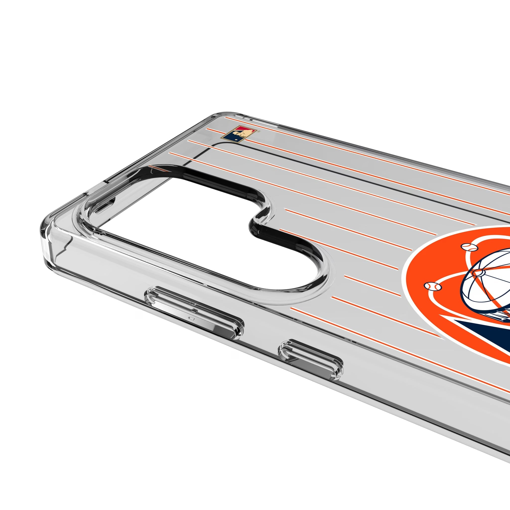 Houston Astros 1977-1993 - Cooperstown Collection Pinstripe Clear Phone Case for Samsung Galaxy - Sports Gifts, Sports Memorabilia, Sports Collectibles, Fan Shop