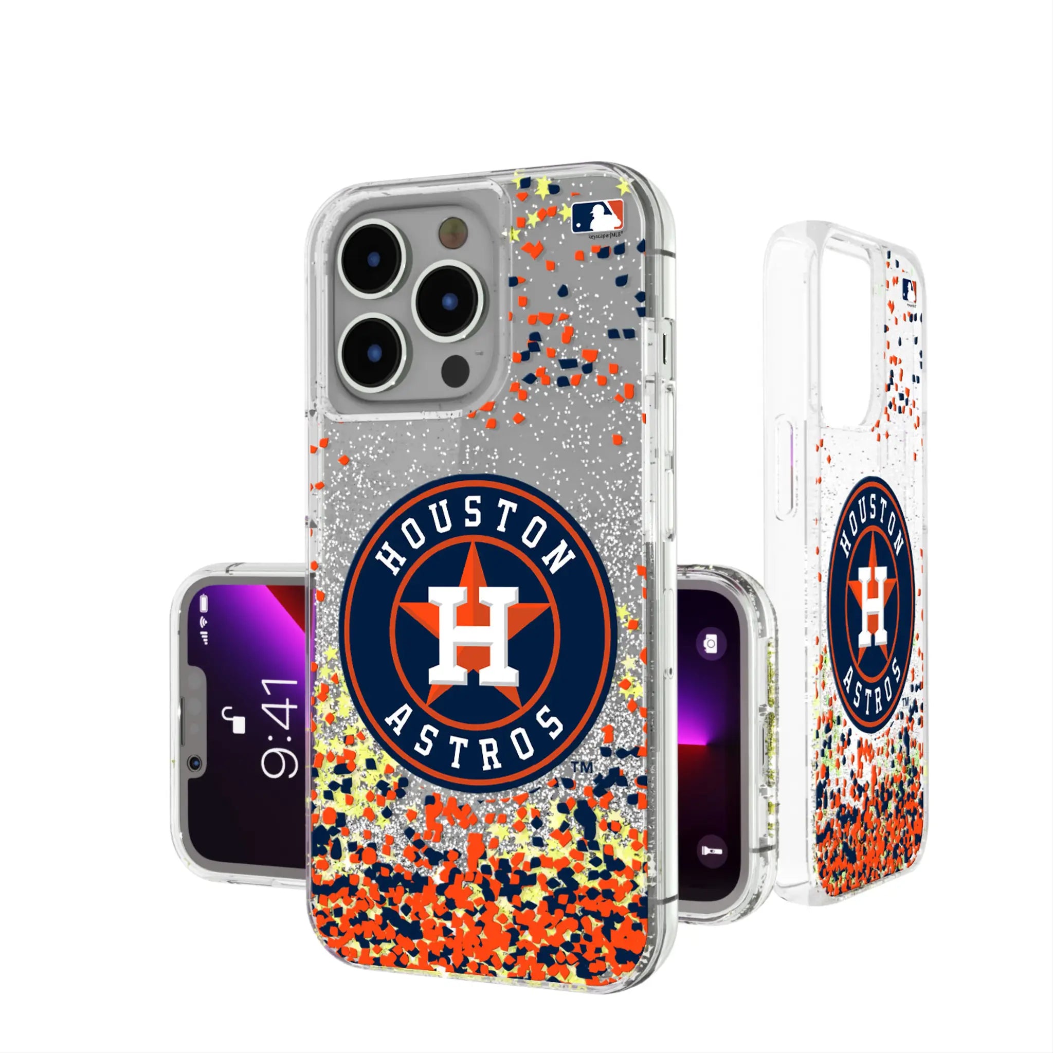 Houston Astros Confetti Glitter Phone Case