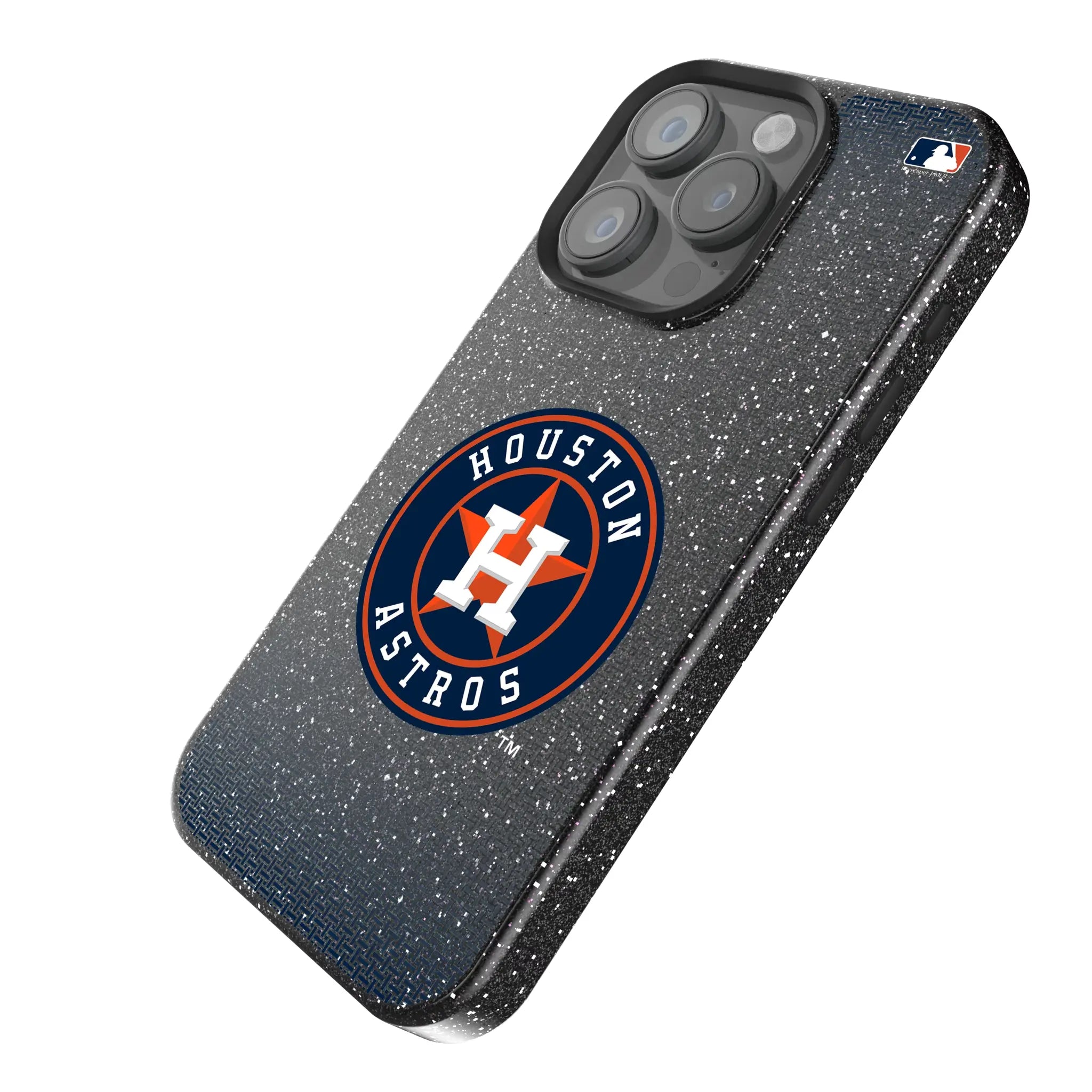 Houston Astros Linen Bling Phone Case for Apple iPhone