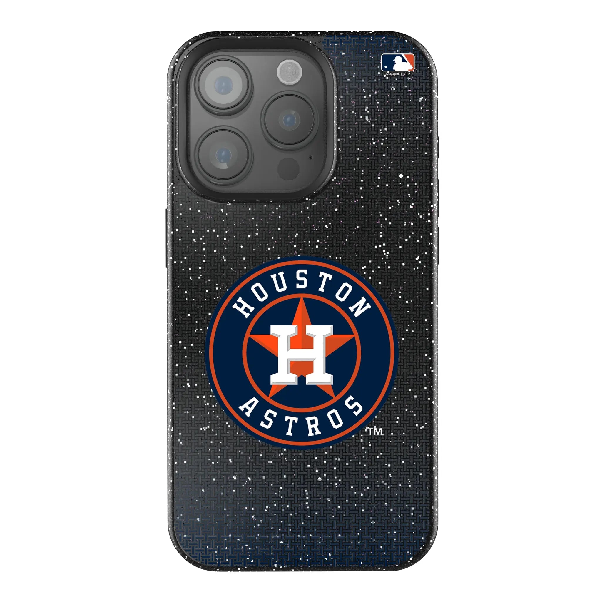 Houston Astros Linen Bling Phone Case for Apple iPhone
