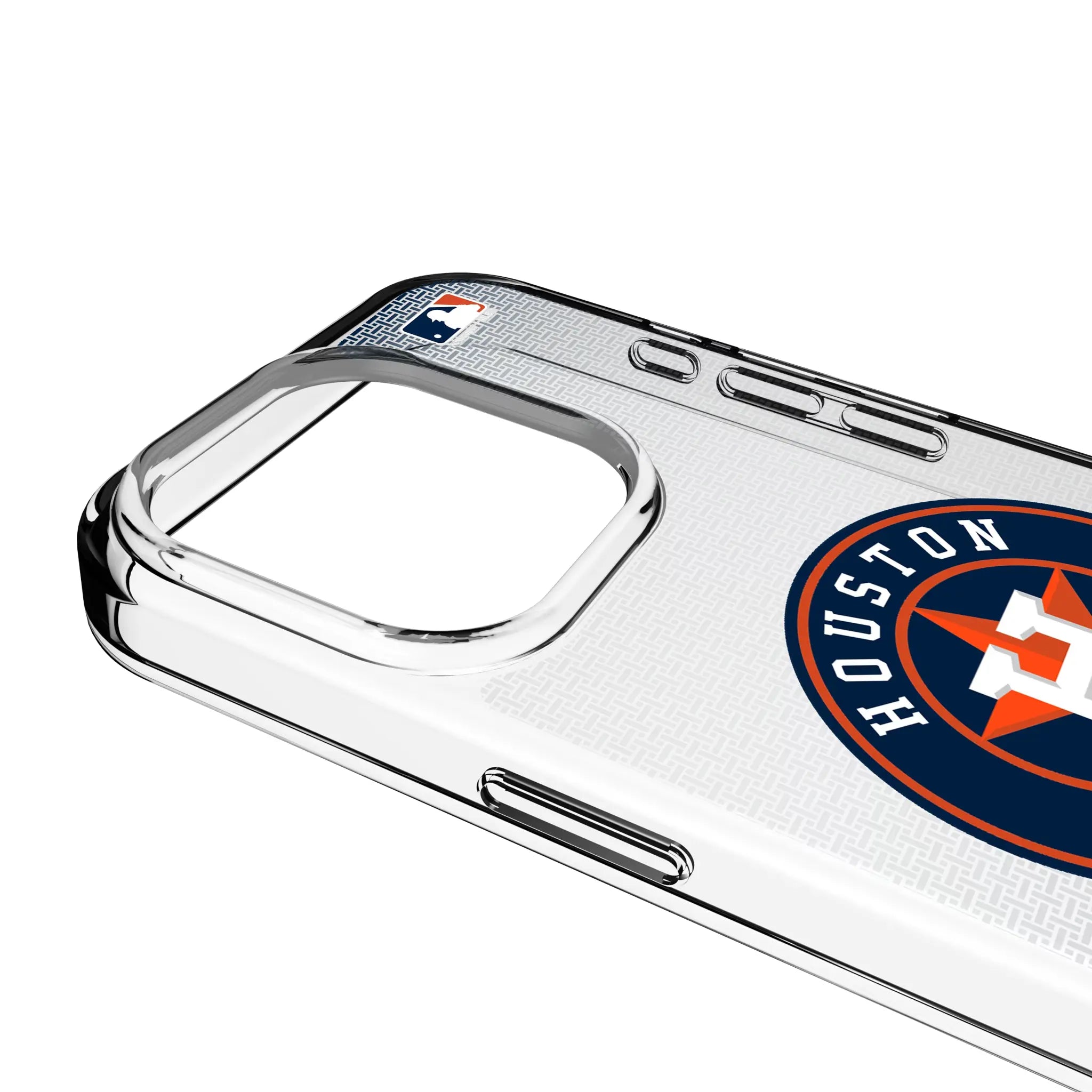 Houston Astros Linen Clear Phone Case for Apple iPhone