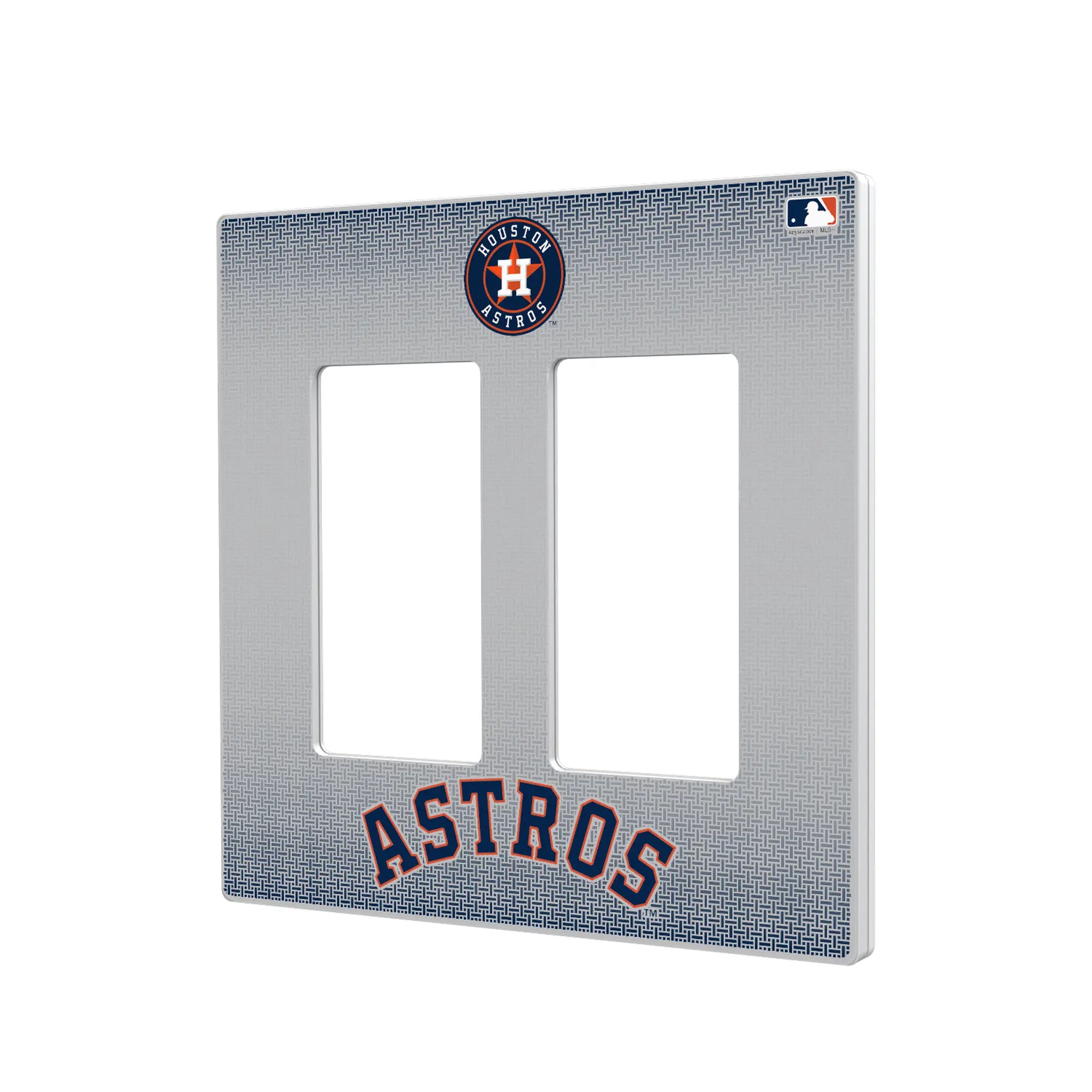 Houston Astros Linen Hidden-Screw Light Switch Plate