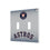 Houston Astros Linen Hidden-Screw Light Switch Plate