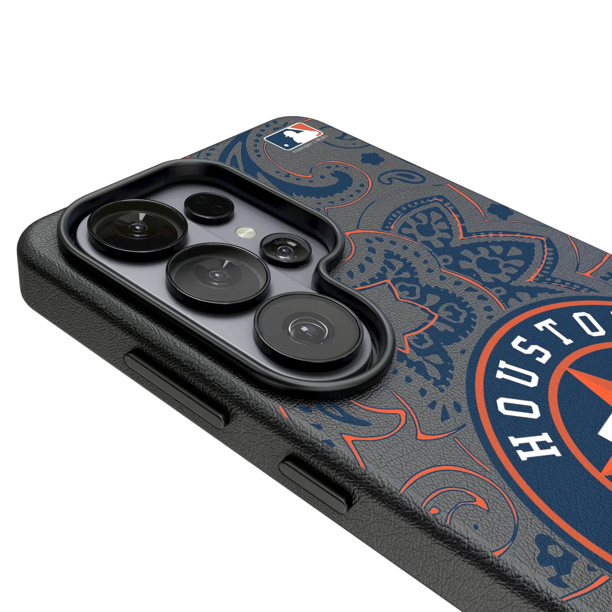 Houston Astros Paisley MagSafe Compatible Phone Case for Samsung Galaxy