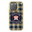 Houston Astros Plaid Bling Phone Case