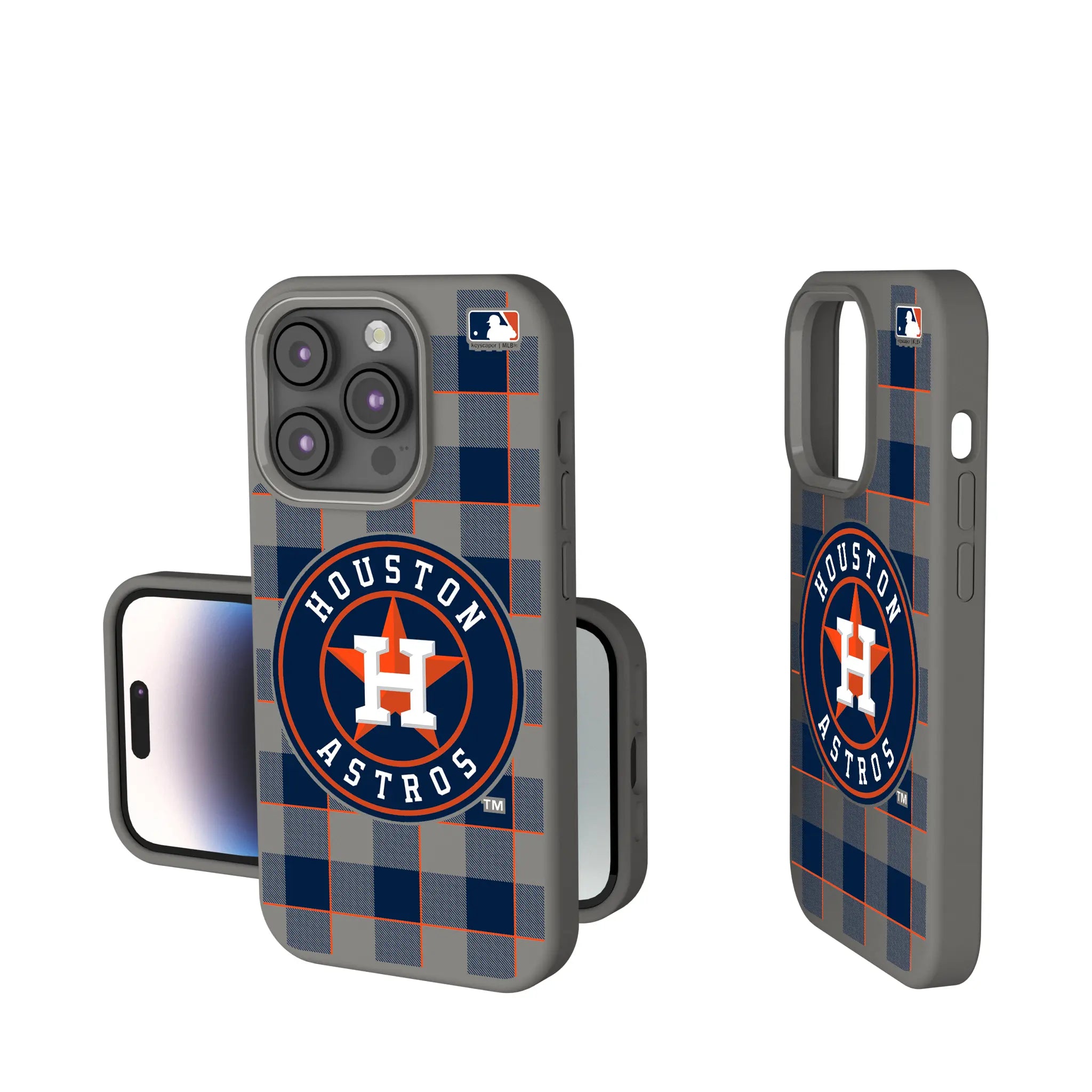 Houston Astros Plaid Soft Touch Phone Case