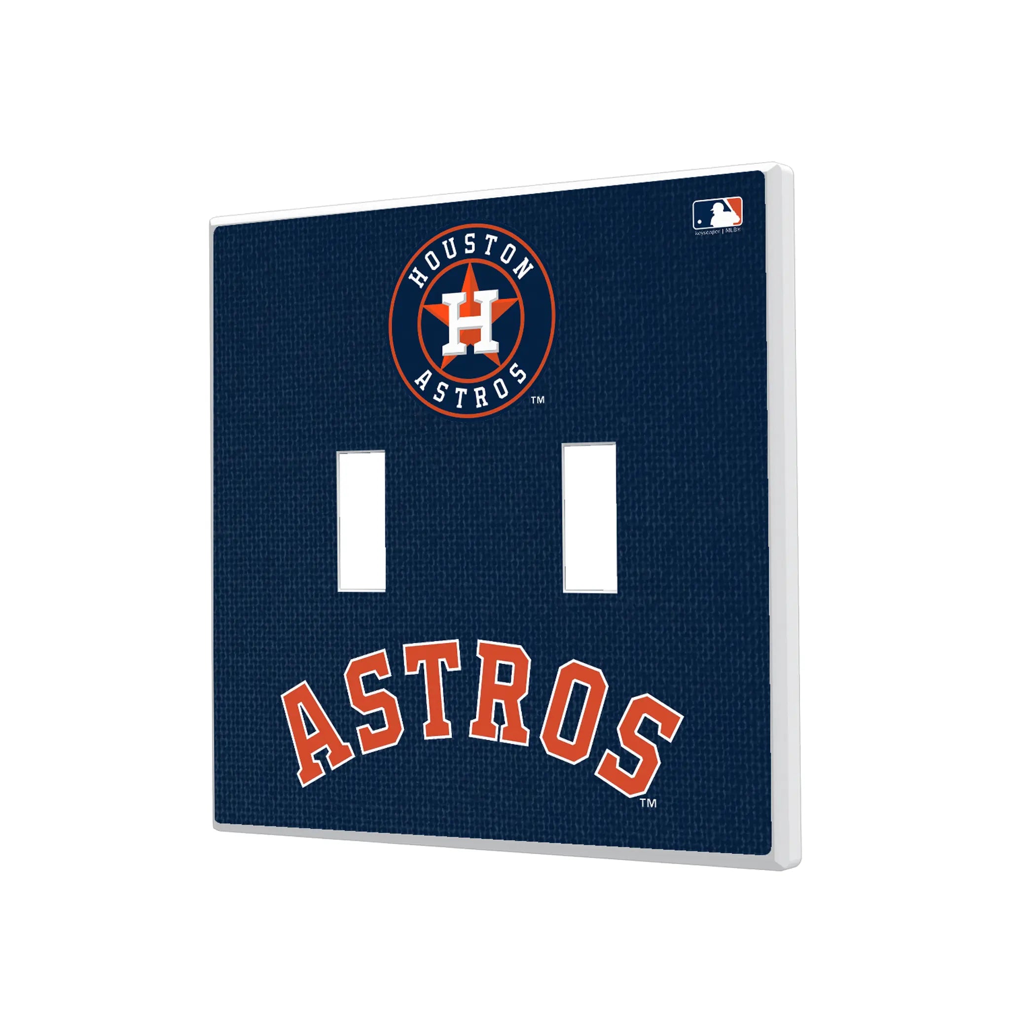 Houston Astros Solid Hidden-Screw Light Switch Plate