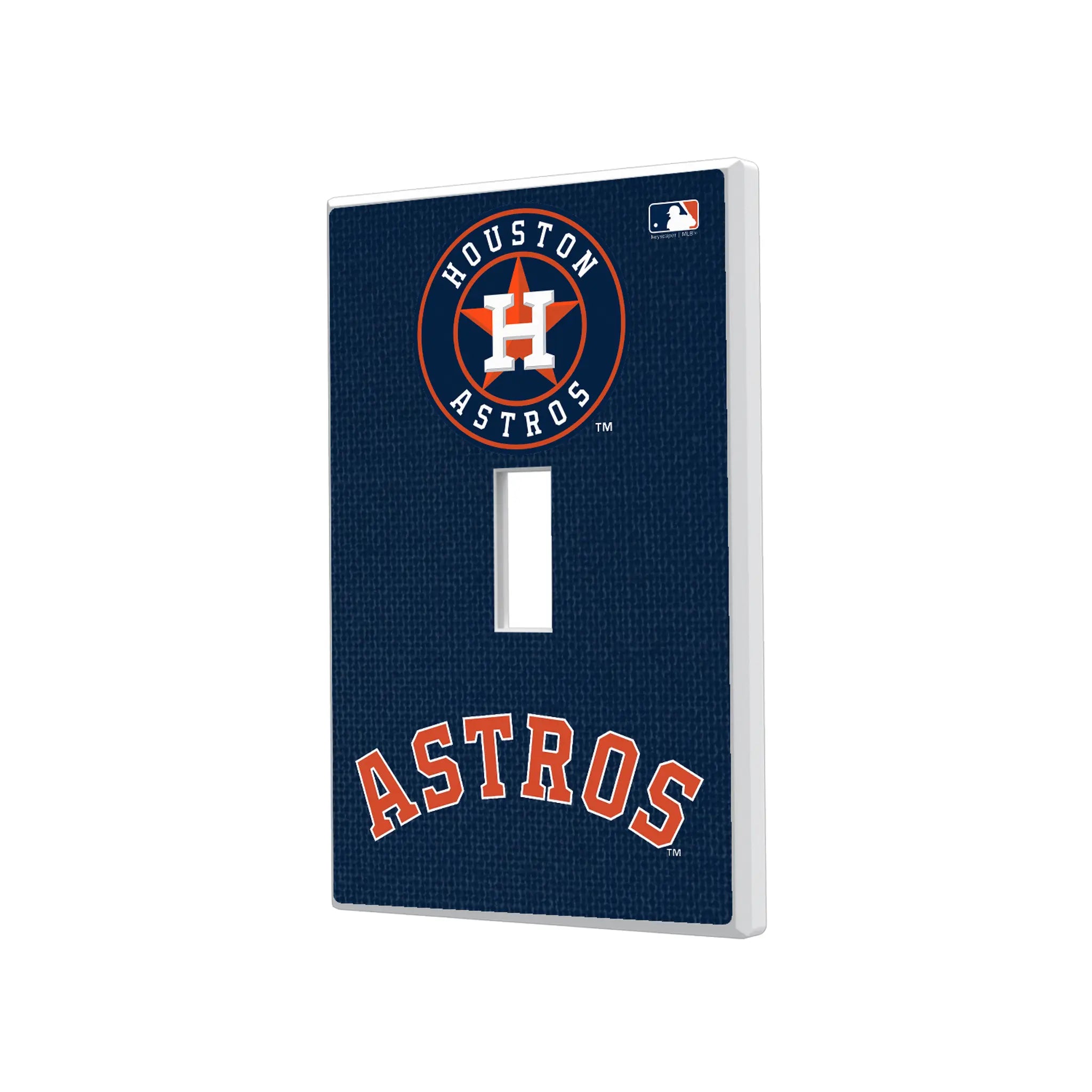 Houston Astros Solid Hidden-Screw Light Switch Plate