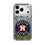 Houston Astros Text Backdrop Glitter Phone Case
