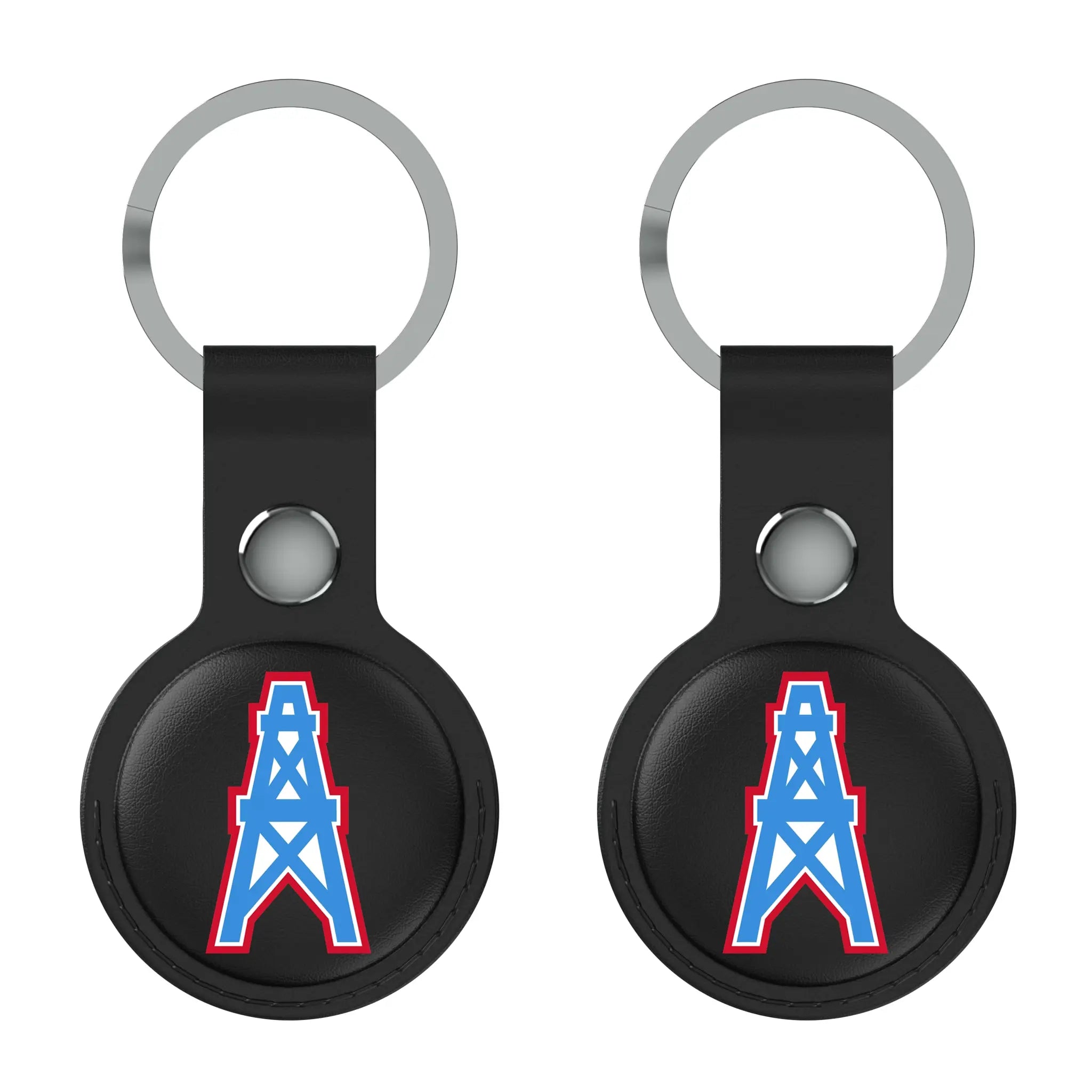 Houston Oilers Historic Collection Insignia Black Airtag Holder 2-Pack