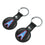 Houston Oilers Historic Collection Insignia Black Airtag Holder 2-Pack