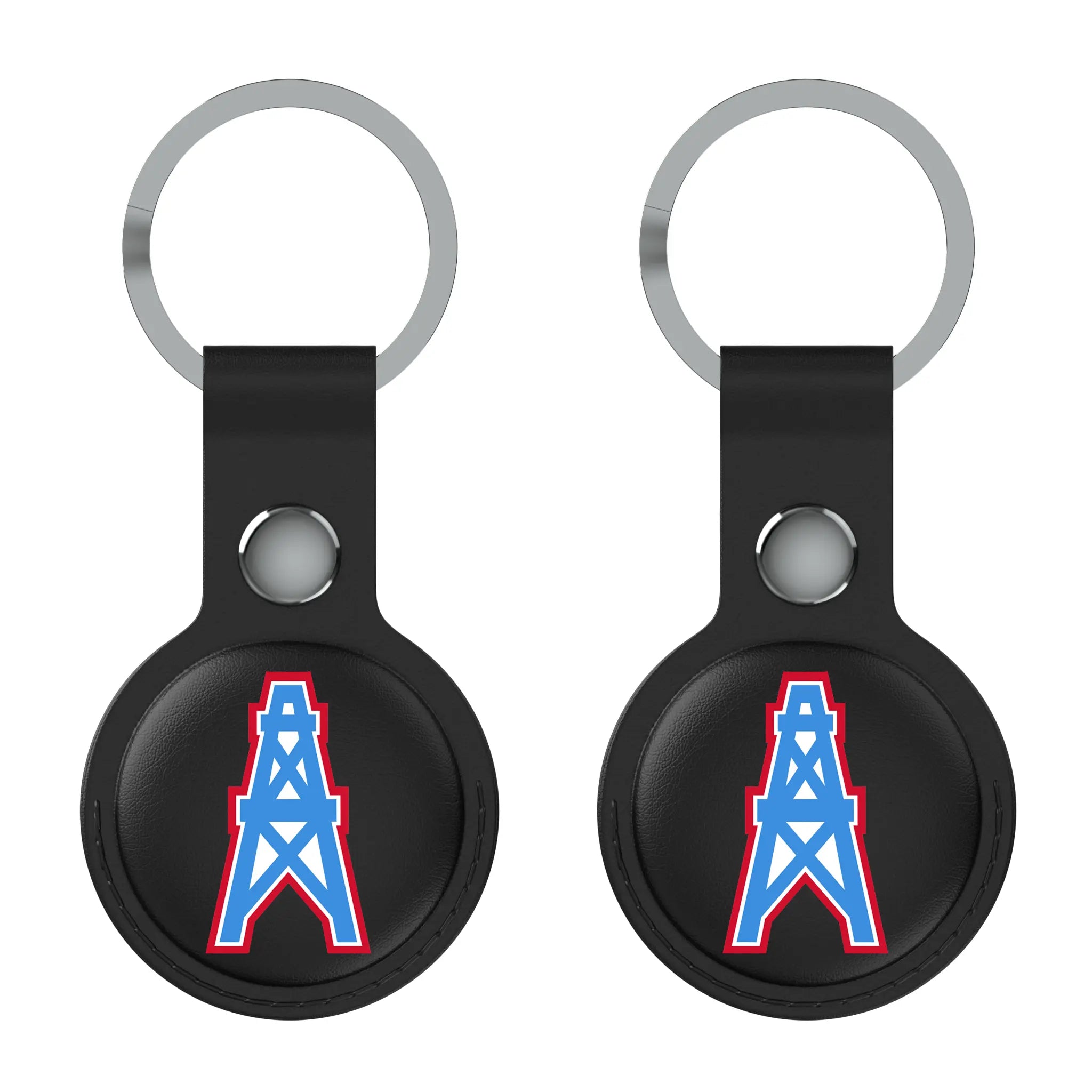 Houston Oilers Historic Collection Insignia Black Airtag Holder 2-Pack