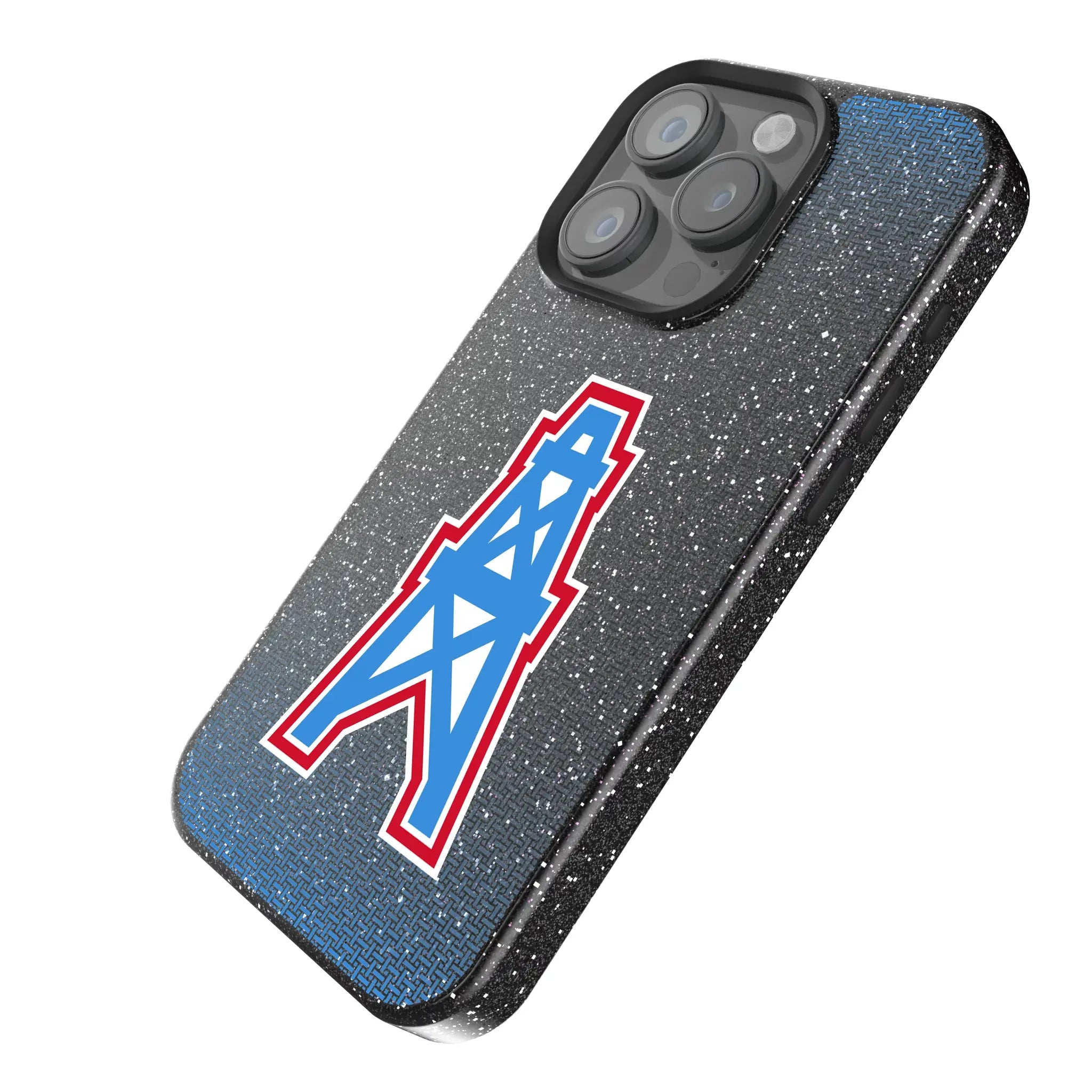 Houston Oilers Historic Collection Linen Bling Phone Case for Apple iPhone