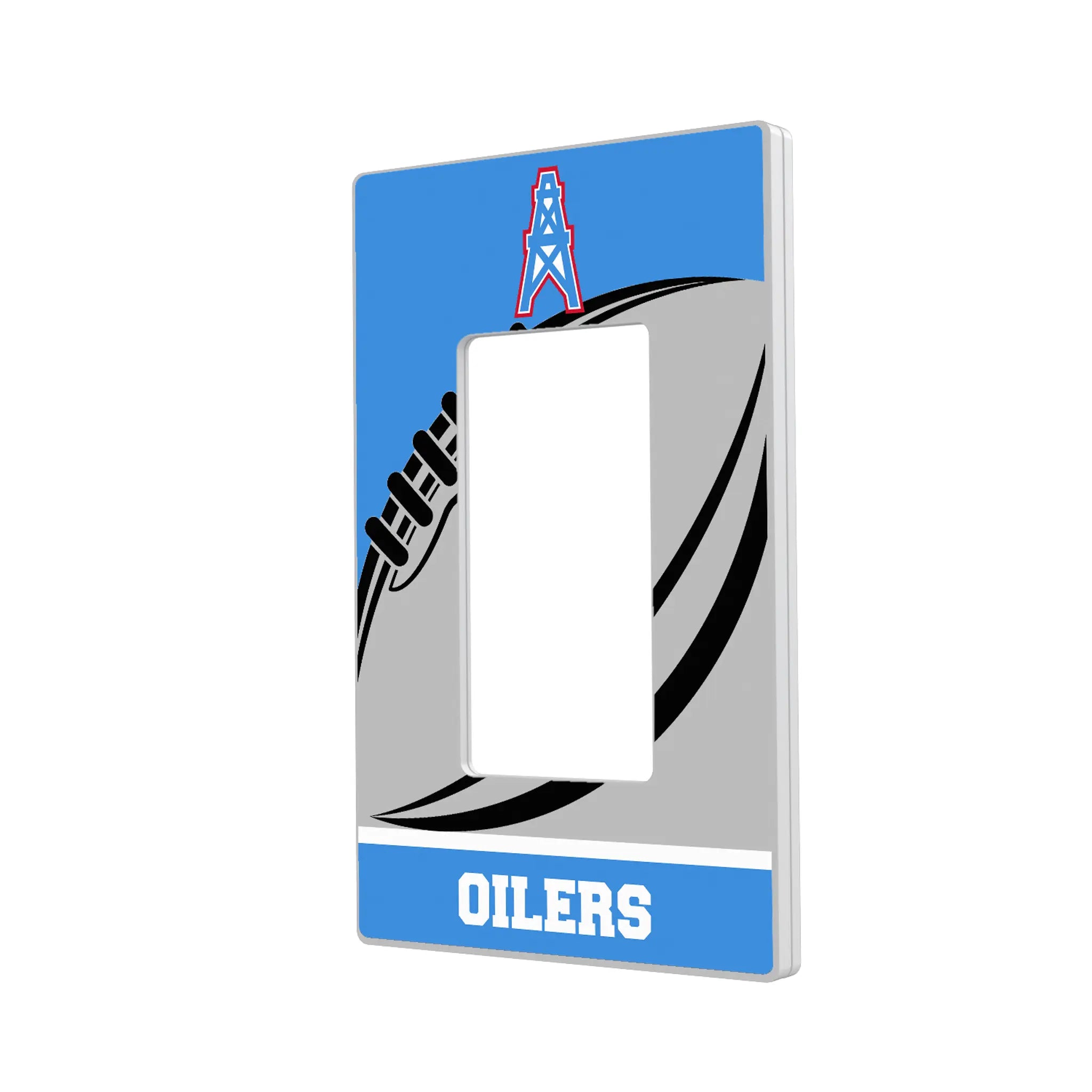 Houston Oilers Historic Collection Passtime Hidden-Screw Light Switch Plate