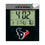 Houston Texans Color Block Wall Clock