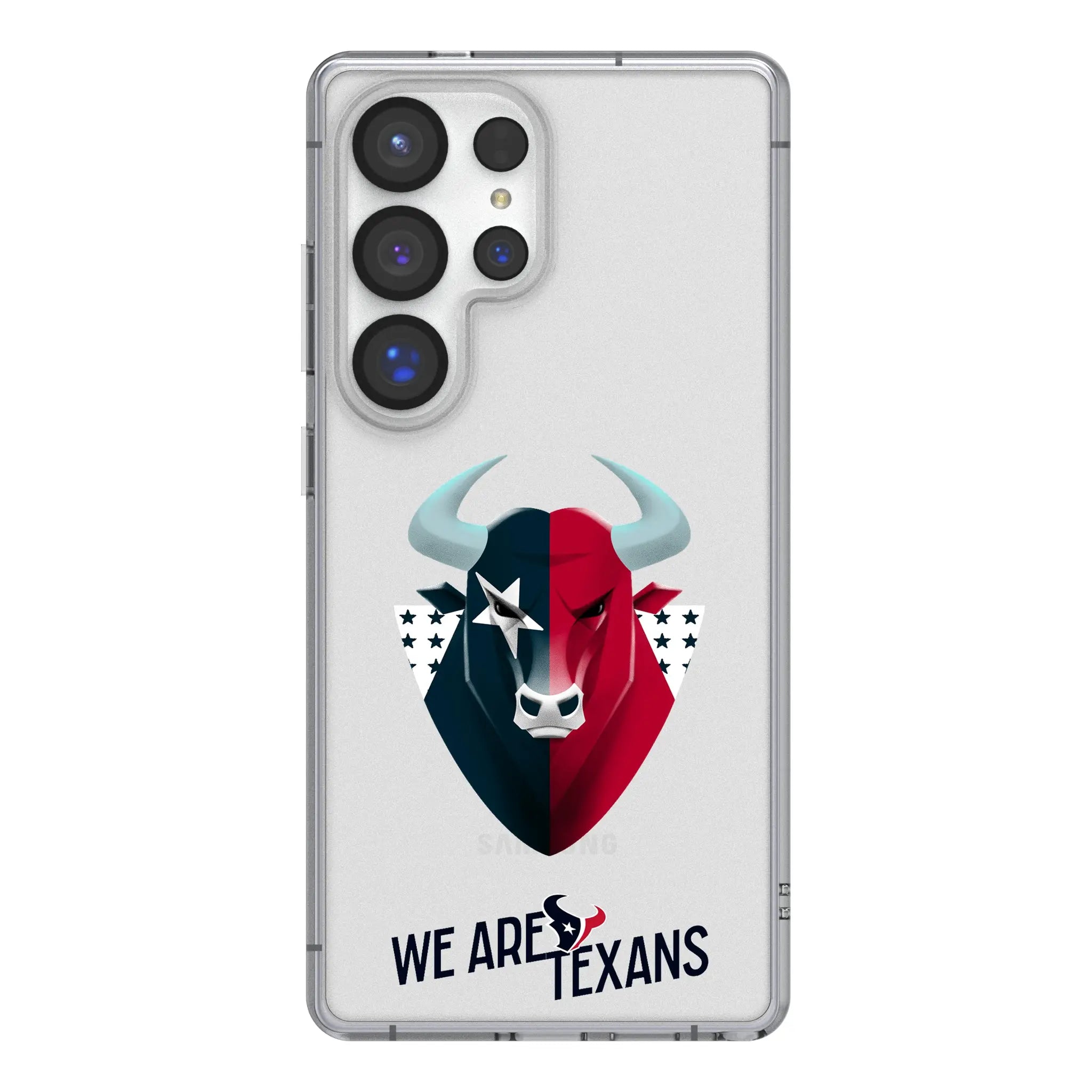 Houston Texans 2024 Edition Clear Phone Case for Samsung Galaxy