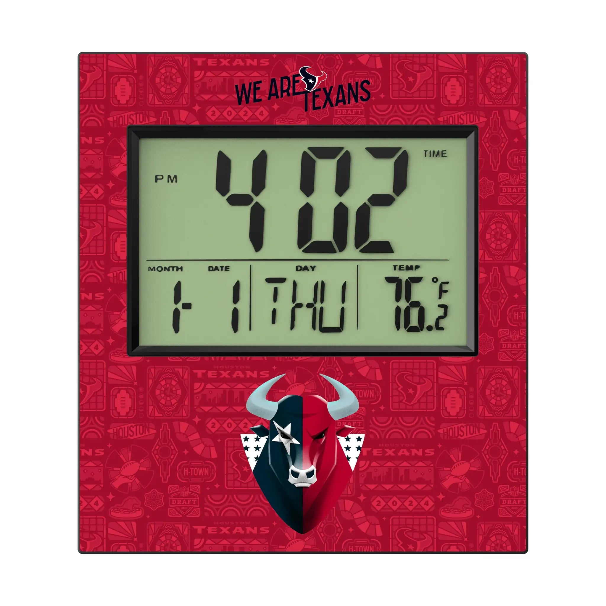 Houston Texans 2024 Edition Wall Clock
