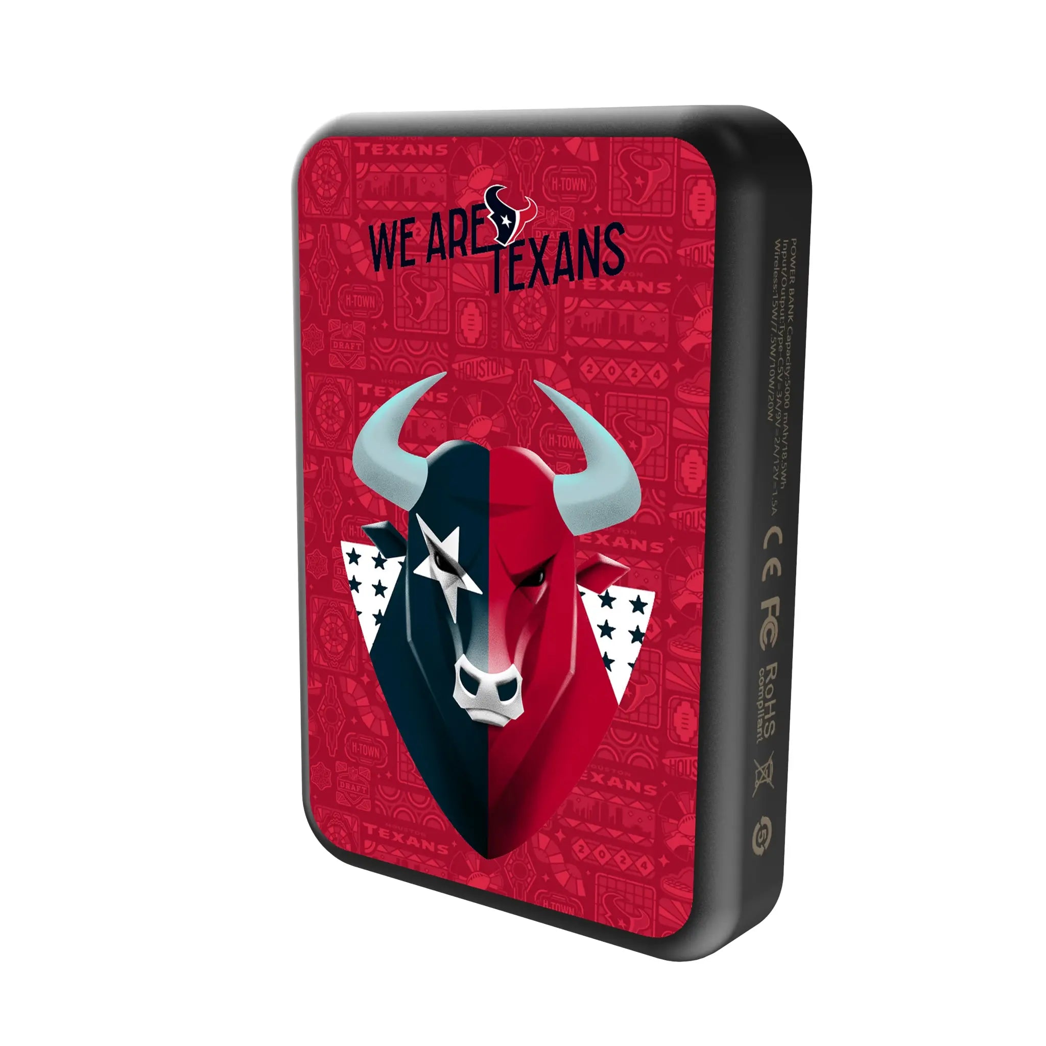 Houston Texans 2024 Illustrated Limited Edition Wireless Mag Power Bank