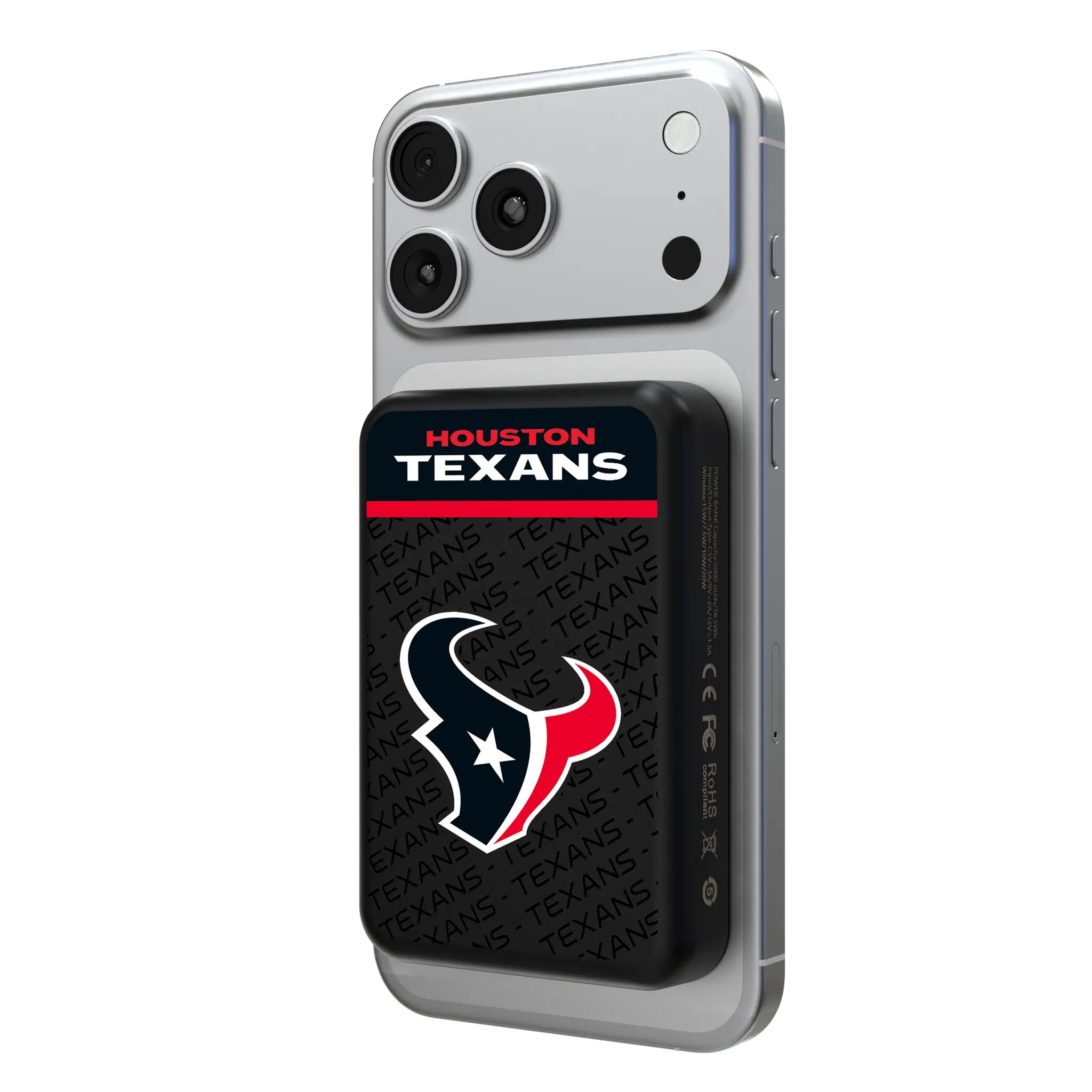 Houston Texans Endzone Plus Wireless Mag Power Bank