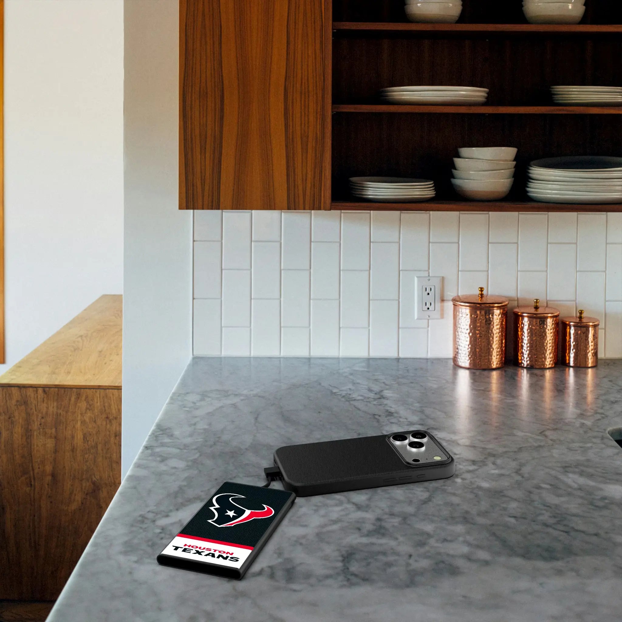 Houston Texans Endzone Solid 5000mAh Flat Powerbank