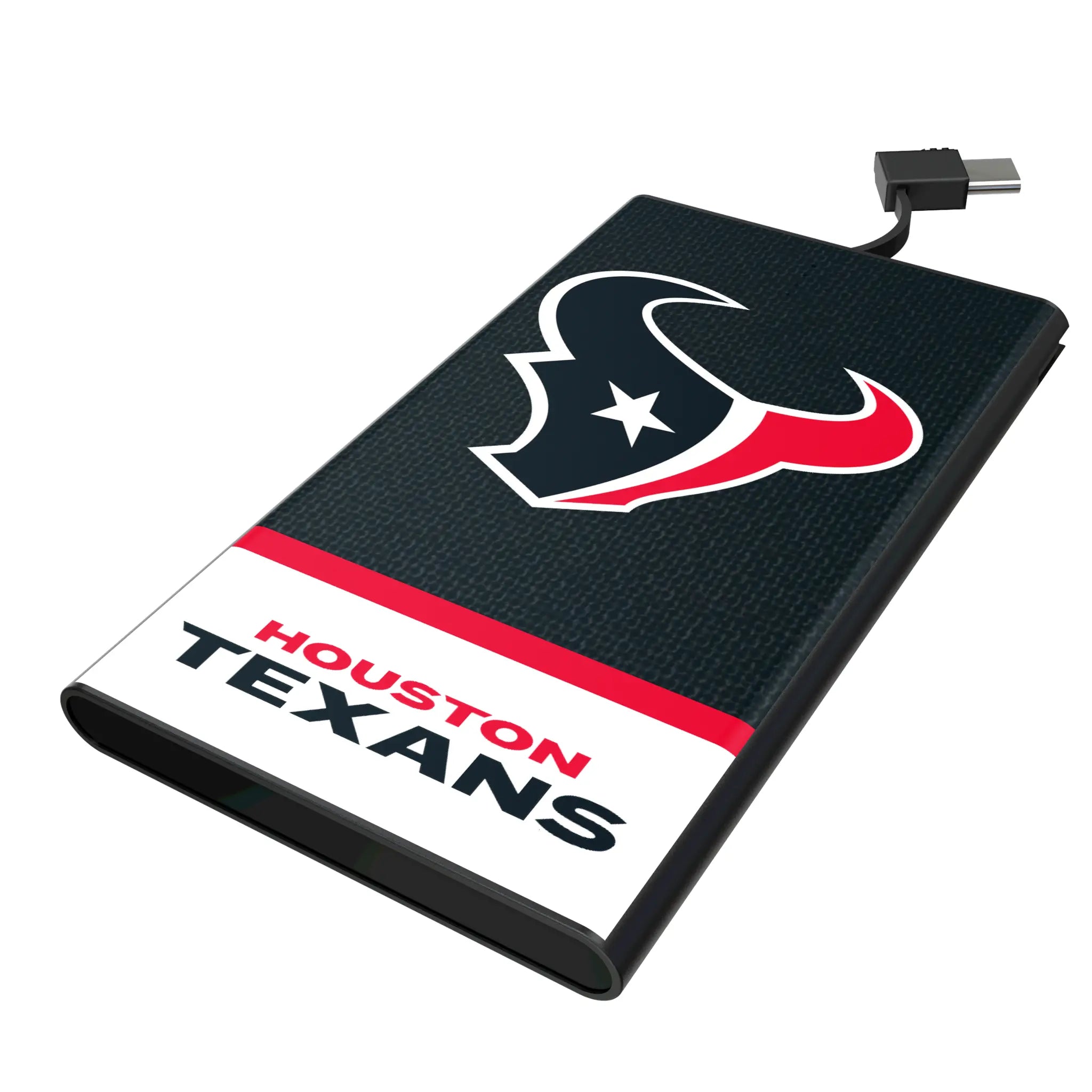 Houston Texans Endzone Solid 5000mAh Flat Powerbank