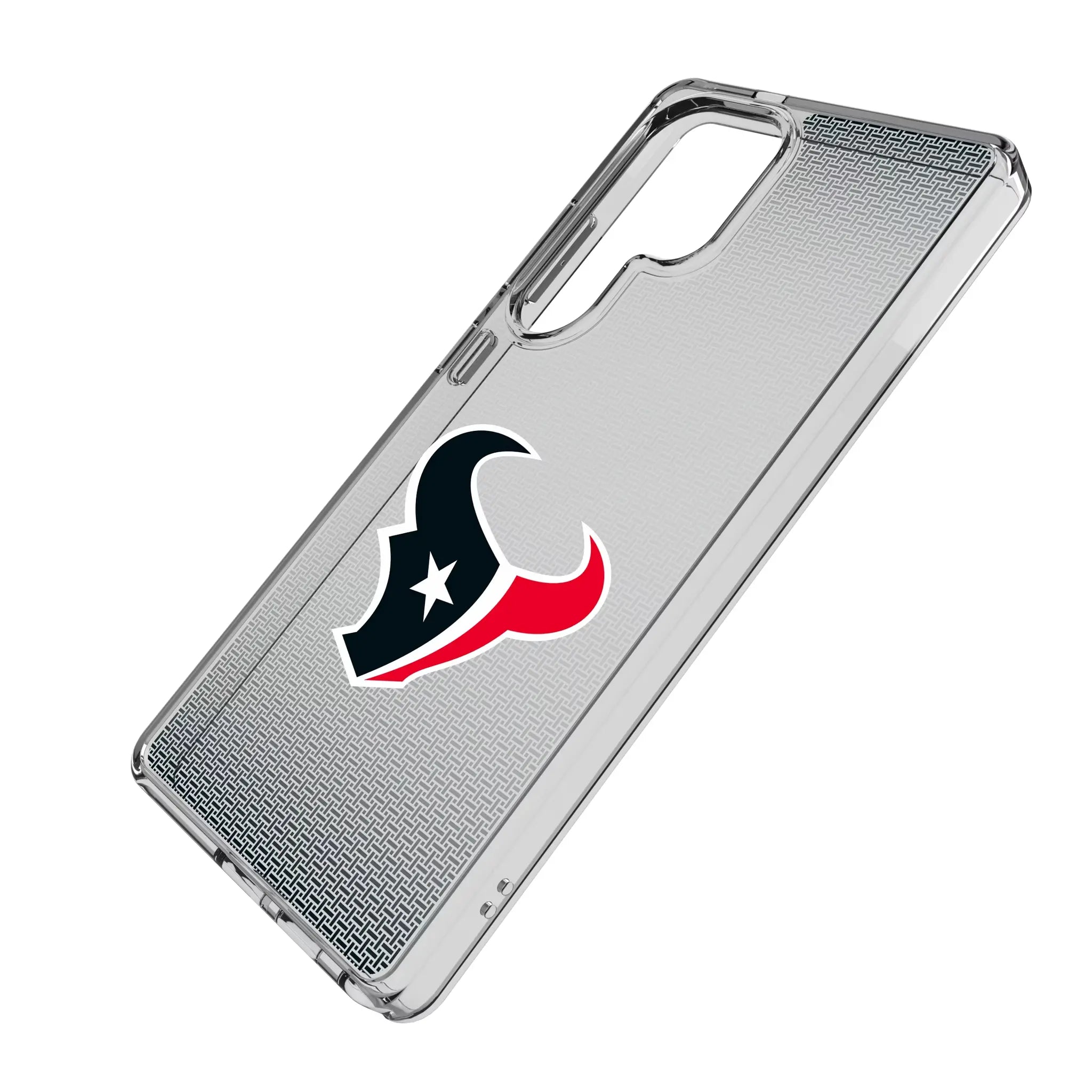 Houston Texans Linen Clear Phone Case for Samsung Galaxy