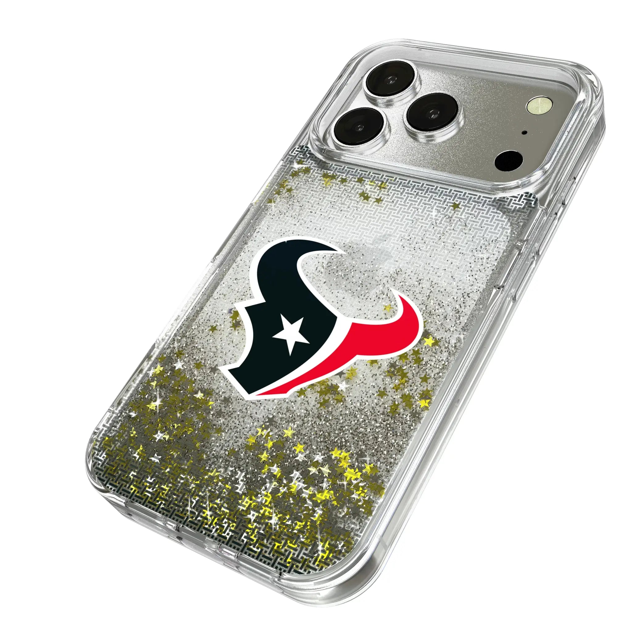 Houston Texans Linen Glitter Phone Case